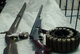 Polícia prende homem e apreende duas espingardas no Sertão alagoano