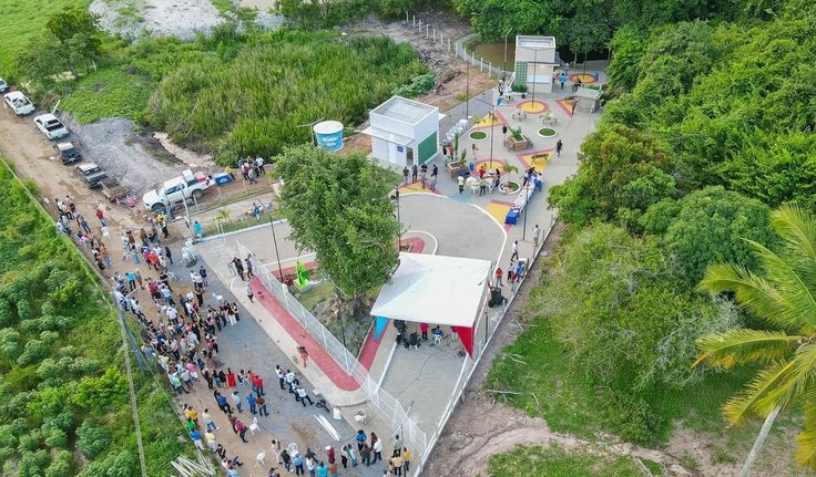 Prefeitura de Traipu inaugura praça e área de lazer da fonte do Sítio Palhaço