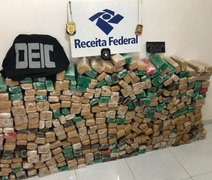 DEIC e Receita Federal apreendem cerca de 300 kg de droga avaliada em R$ 290 mil, em Arapiraca