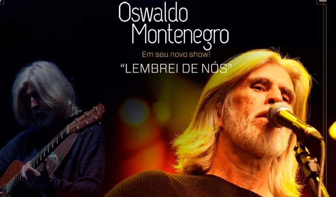 Oswaldo Montenegro faz show em Penedo, no Theatro Sete de Setembro