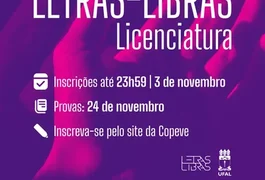 Licenciatura em Letras-Libras da Ufal oferece 50 vagas; inscrições até dia 3