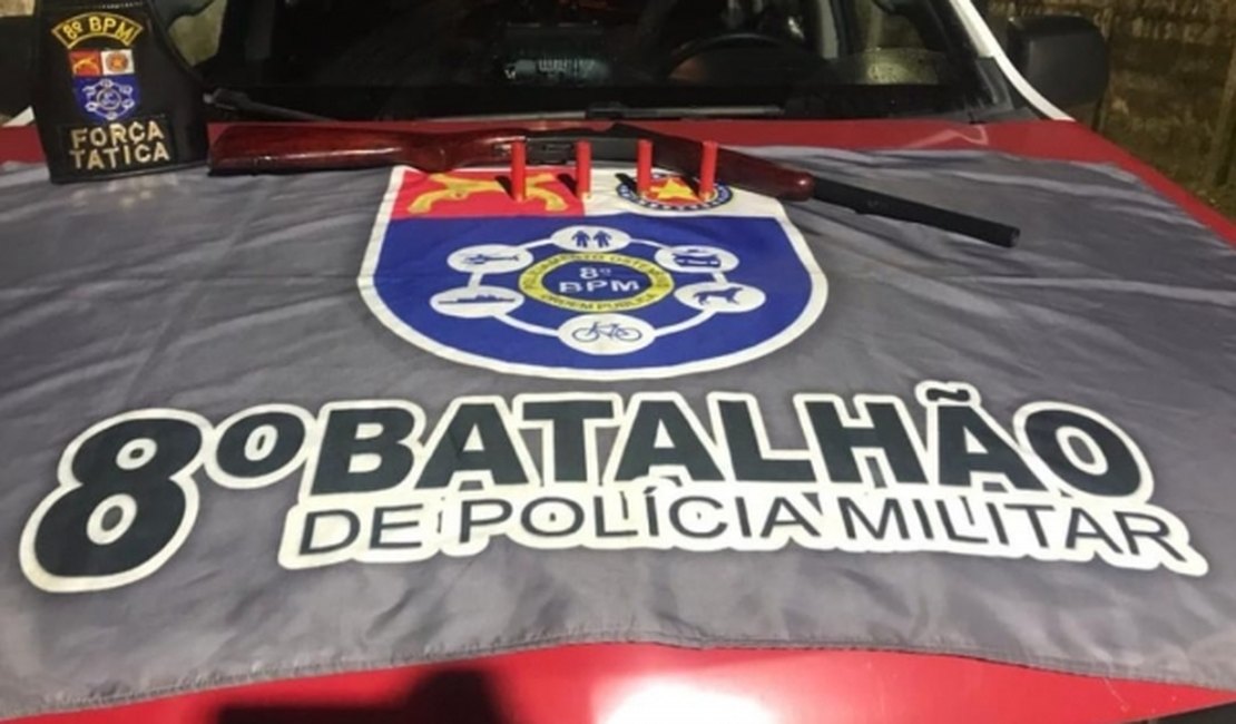 Polícia prende homem com arma de fogo em Rio Largo