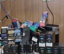 Procon Alagoas apreende mais de 240 caixas de cigarros eletrônicos durante fiscalização