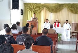 Dia dos Pais é comemorado com celebração de missa em ação de graças no 3º BPM em Arapiraca