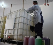 Em parceria com a Ufal, Seris vai produzir mais de 4 mil litros de produtos de limpeza
