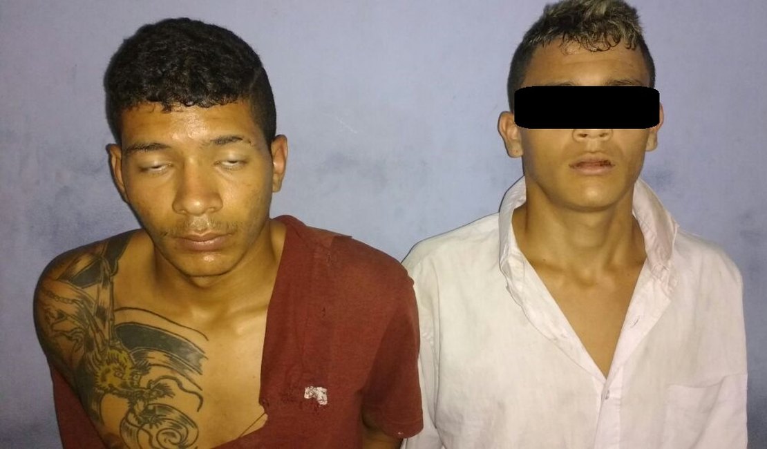 Dupla é presa suspeita de roubar moto em Arapiraca