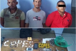 Copes apreende drogas e prende traficantes em Pão-de-Açúcar