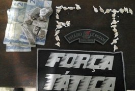 PM localiza ponto de tráfico e apreende menor com drogas em Arapiraca