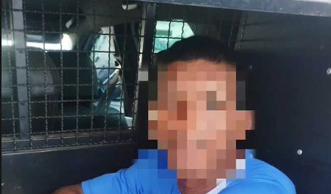 Força Tática da 2ª Cia prende homem com mandado por estupro e acusado de homicídio em Porto Calvo