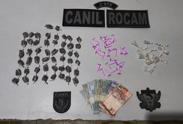 Suspeito é preso por tráfico de drogas após tentar se desfazer de entorpecentes em Canafístula, em Arapiraca