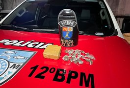 Força Tática do 12º BPM prende homem por tráfico de drogas no Conjunto Santa Maria