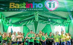 Bastinho confirma favoritismo e realiza o maior comício da história de Taquarana