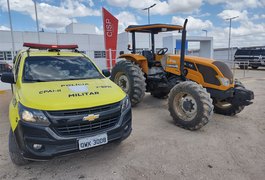 Ação policial recupera trator da Codevasf furtado no Bálsamo