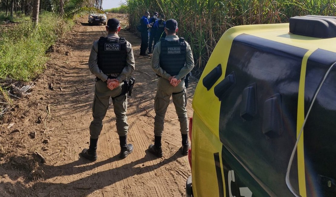 Corpo em avançado estado de decomposição é encontrado em canavial, em Coruripe