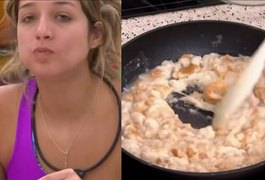 Samira prepara strogonoff com pão, água e rapadura no BBB e público reage: 'Que nojeira'