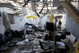 Imagens mostram ação de bando que explodiu agência bancária