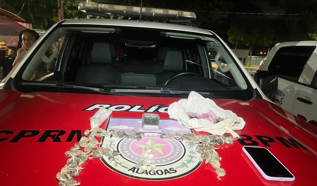 Força Tática do 4º BPM prende homem por violência doméstica, cárcere privado e tráfico de drogas em Maceió