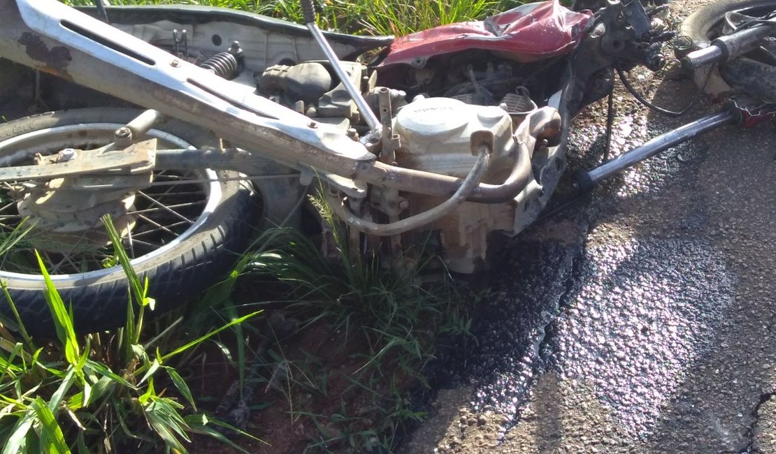 Morre terceira vítima de colisão entre carro e moto na AL 110, em Arapiraca