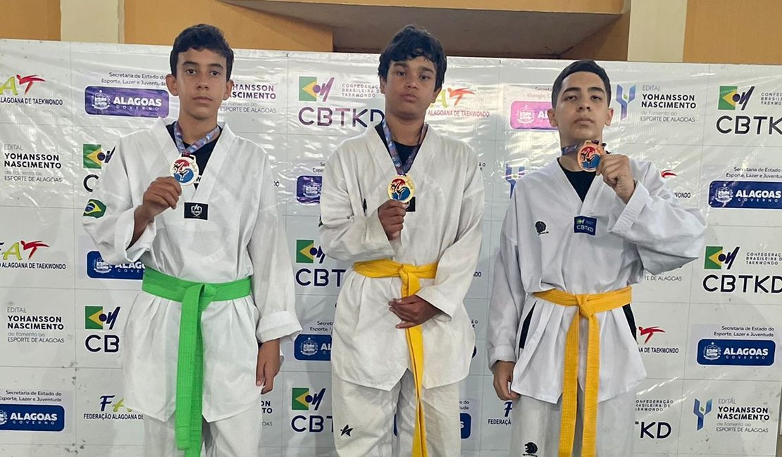 Taekwondo Canoense conquista 11 medalhas no Campeonato Alagoano e é vice-campeão no quadro geral de academias