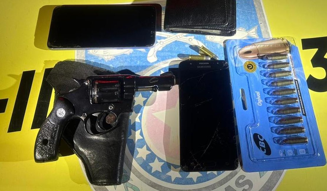 PM encontra arma de fogo em residência e jovem é preso em Girau do Ponciano