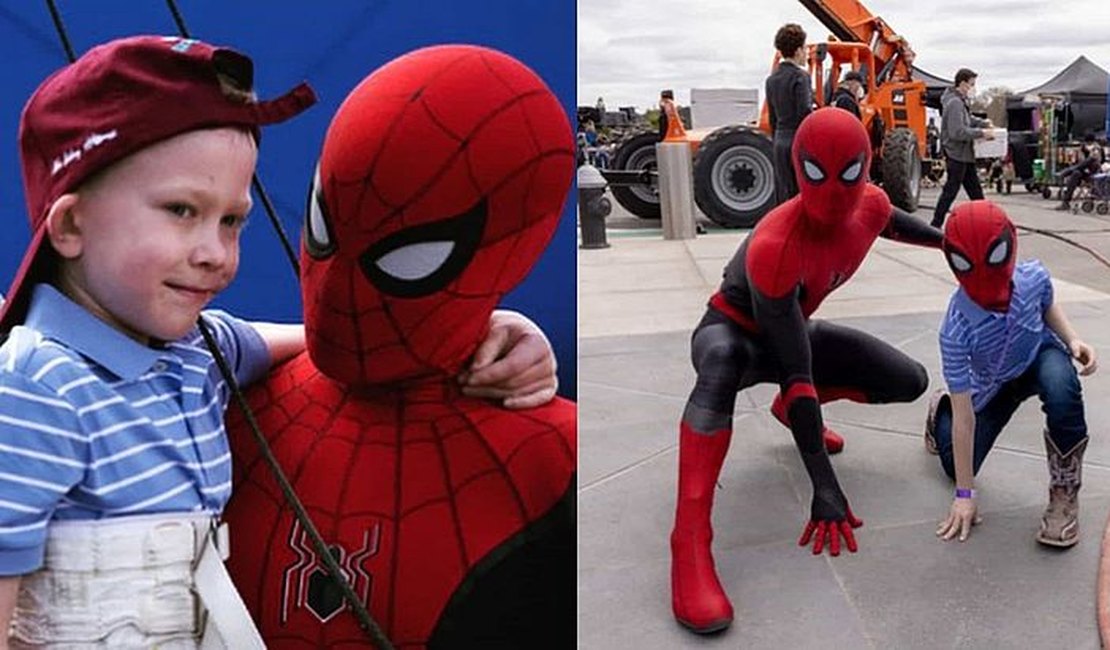 Tom Holland e Zendaya fazem surpresa para menino que salvou irmã; assista