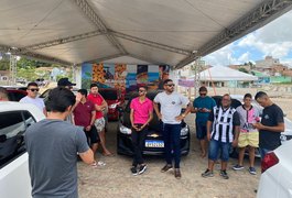 'A gente precisa de segurança': Motoristas de aplicativo fazem protesto em Arapiraca após crime em Craíbas