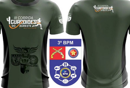 Votação decide camisa que será usada na III Corrida Guardiões do Agreste, promovida pelo 3° BPM