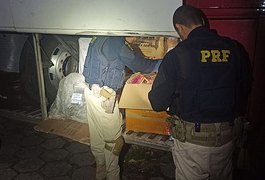 Mercadorias sem nota fiscal são apreendidas em rodovias alagoanas no fim de semana