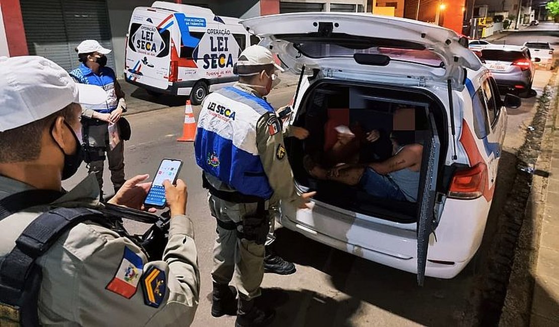 Operação Lei Seca em Palmeira dos Índios prende cinco pessoas por embriaguez ao volante