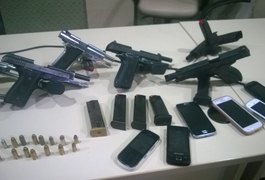 Operação apreende 7 pistolas e desmantela quadrilha em Maceió