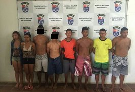Oito suspeitos de tráfico de drogas são detidos em Jequiá da Praia