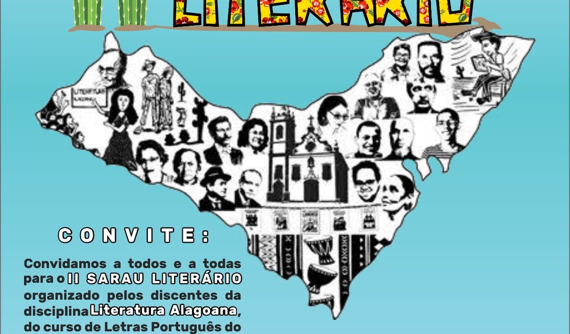 Organizado pela Uneal, Sarau Literário será realizado no dia 26 de novembro