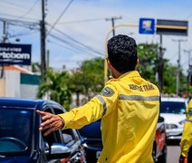 Após queda de palmeira atingir entregador, avenida da Santa Amélia segue com bloqueio