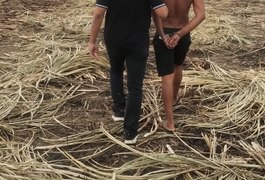 Homem que estuprou adolescente de 13 anos na Barra de Santo Antônio é preso em canavial
