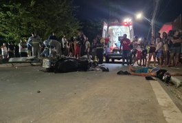 Condutor perde o controle da direção de motocicleta, colide em poste e morre, em São miguel dos Campos