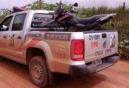 Polícia recupera moto roubada de sargento no ‘Lixão’ em Arapiraca