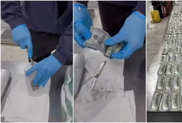 203 mil dólares são encontrados dentro de frascos de xampu em bagagem no Aeroporto Internacional de SP