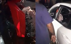 Acidente em vítimas na AL 450, em Anadia