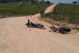 Colisão entre motos deixa um morto e outros dois feridos no Sertão de AL