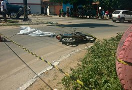 Caçamba atropela e mata condutor de motocicleta no trevo da AL 115