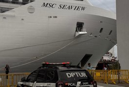 Polícia Civil acompanha chegada do primeiro cruzeiro de 2026 a Maceió