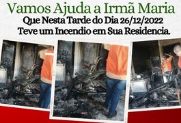 Campanha é realizada para ajudar mulher que teve casa destruída durante incêndio, em Maceió