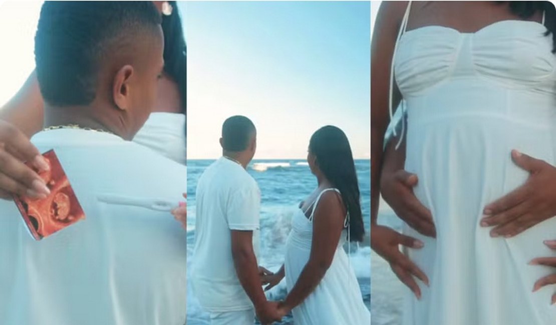 Raquel Brito, irmã de Davi, anuncia gravidez do primeiro filho