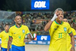 De forma dramática, Brasil vence Itália no Mundial de futebol de praia