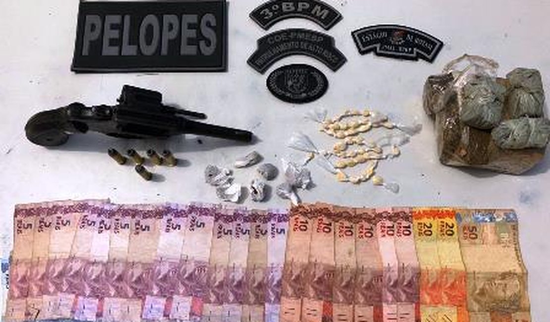 Menor é apreendido por ato análogo a tráfico e porte ilegal de arma de fogo em Taquarana