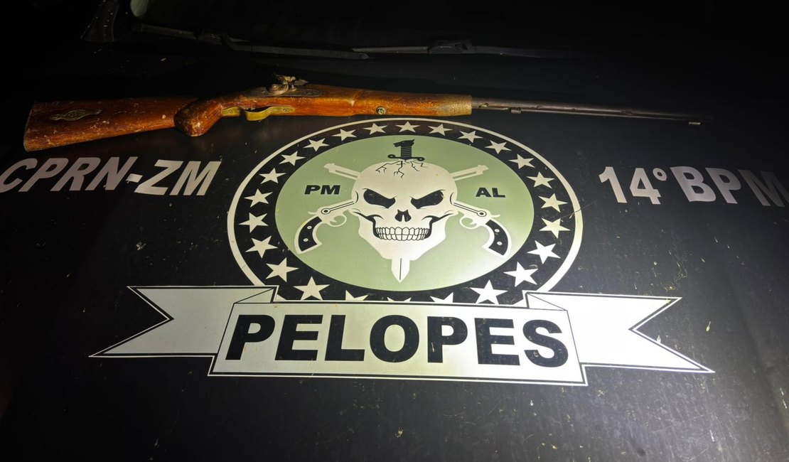 PM apreende entorpecentes e arma de fogo na Zona da Mata alagoana