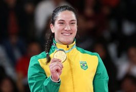 Judoca Aguiar desbanca cubana e conquista o 55º ouro do Brasil