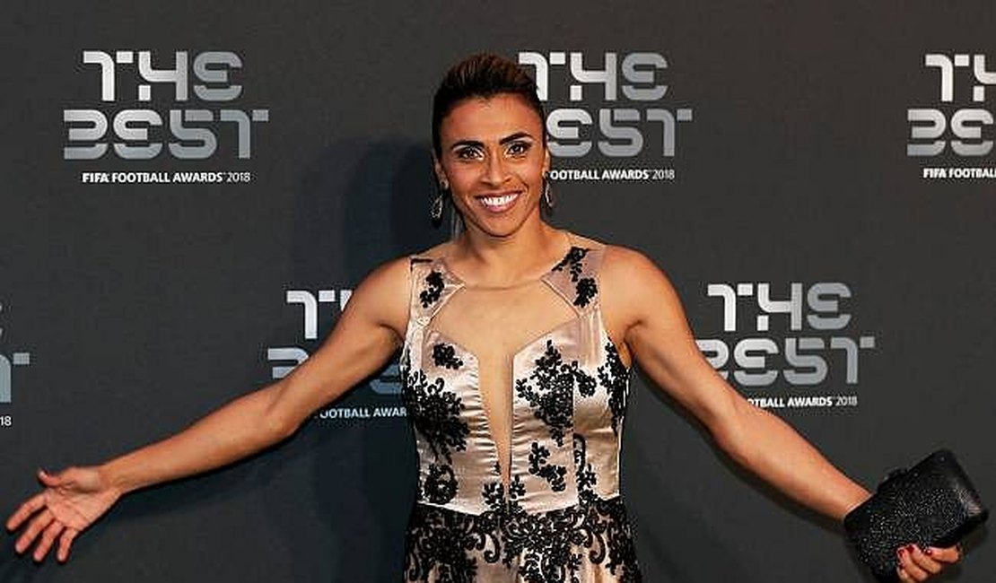 Alagoana Marta é eleita a melhor jogadora do mundo pela sexta vez