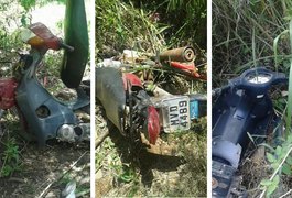 Polícia encontra 4 motos desmanchadas no bairro Primavera em Arapiraca