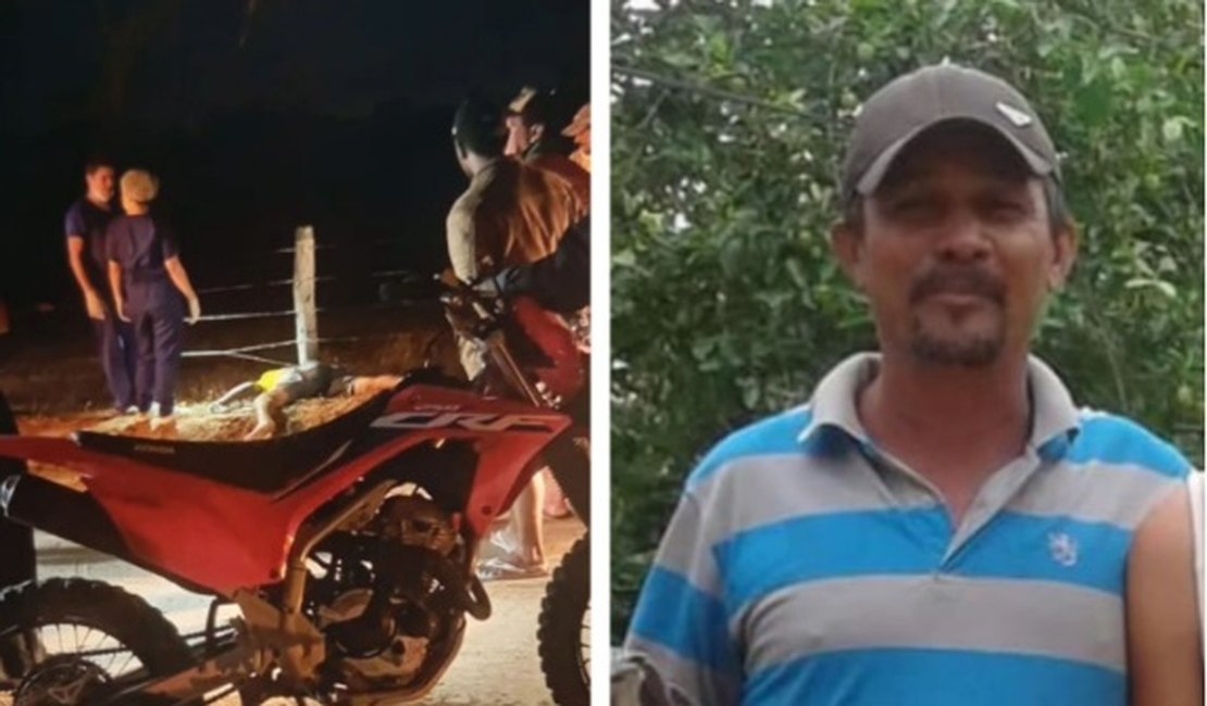 Homem perde o controle da direção de moto, colide em cerca de arame e morre no Sertão do estado